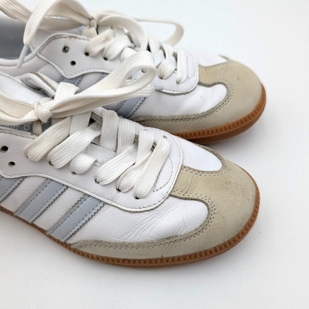Adidas Samba OG Wonder Sneakers Shoes Women's Cloud White/Halo Blue Size US7.5 - Picture 10 of 13
